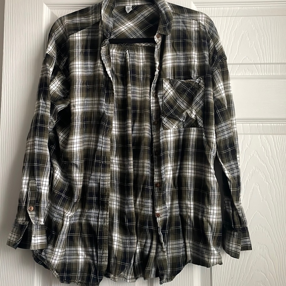 BP plaid flannel shirt, S